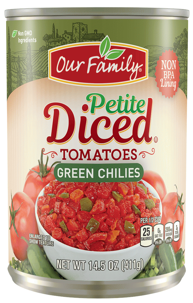 Our Family  diced tomatoes with green chilies Full-Size Picture